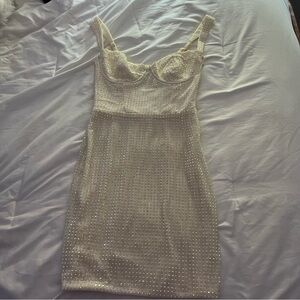 oh polly embellished mini dress